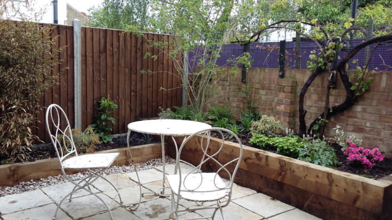 paving and raised beds